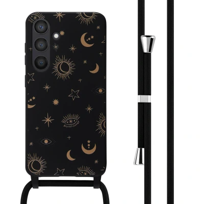Afbeelding van Samsung Galaxy S24 Hoesje Siliconen en TPU (zacht) iMoshion Softcase/Koordhoesje/Backcover Zwart Telefoonhoesje