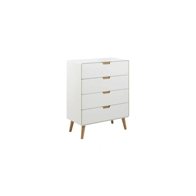 Afbeelding van Hip District Ladekast Ulrica 4 Lades Wit 100x80cm