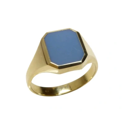 Afbeelding van Christian gouden lagensteen cachet ring