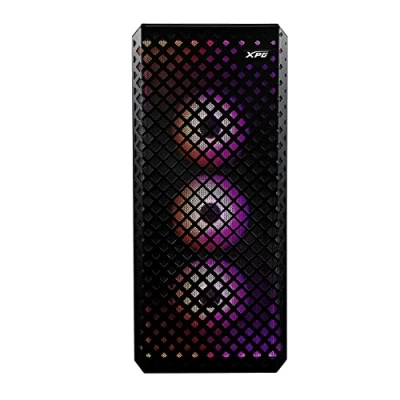 Afbeelding van ADATA XPG Defender PRO Mid Tower PC chassis, Full Size E ATX Dimension met Mesh Front Panel Design, ARGB Strips Lighting, Verwijderbare Stoffilter, I/O USB 3.0 Poorten, Zwart, One