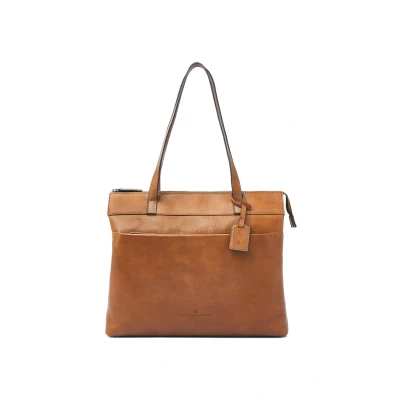 Afbeelding van Castelijn &amp; Beerens Heritage LIA Laptoptas, Dames, Maat: One Size, Lichtbruin