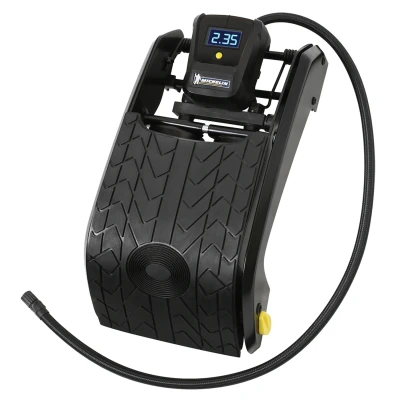 Afbeelding van Michelin Dubbele Voetpomp met Digitale Drukmeter 7 bar