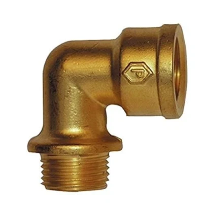 Afbeelding van Cornat hoek 90 graden, messing blank, binnendraad, A 1/2 inch IG, 1 stuk, T396001