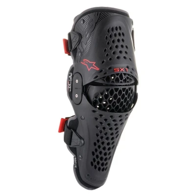 Afbeelding van Alpinestars 2022 SX 1 v2 Kniebeschermers Zwart / Rood maat L/XL