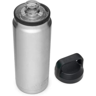 Afbeelding van YETI Rambler Bottle Chug, Vacuum Insulated Stainless Steel with Chug Cap, Steel, 26 oz (760 ml)