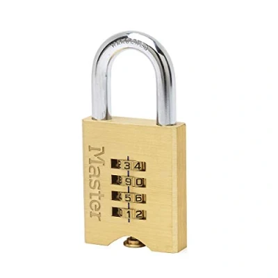 Afbeelding van Master Lock Combinatiehangslot Massief messing 50 mm 651EURD