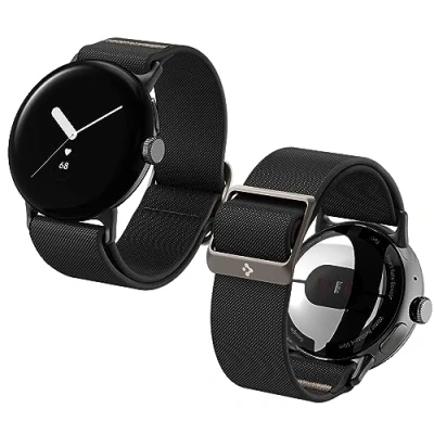Afbeelding van Spigen Lite Fit Horlogebandje Band Compatibel met Google Pixel Watch 2/1 (2023/2022) Zwart