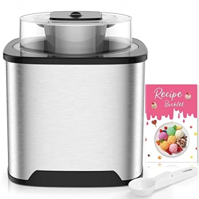 Afbeelding van ijsmachine, 2 liter, professionele sorbet en yoghurt bevriest in 30 minuten, zachte ijsmachine