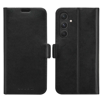 Afbeelding van Samsung Galaxy S24 Plus Hoesje Echt leder dbramante1928 Bookcase Zwart Telefoonhoesje