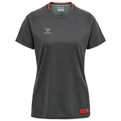 Afbeelding van Hummel Functioneel shirt donkergrijs / oranje
