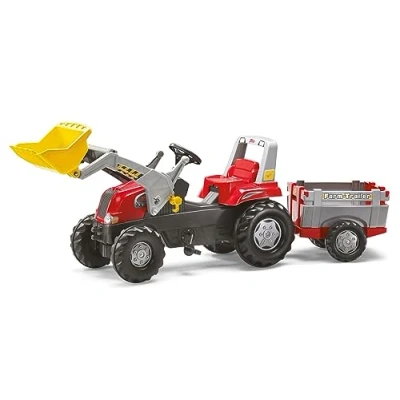Afbeelding van rolly®toys Traptractor rollyJunior RT met Lader en rollyFarm Trailer 811397