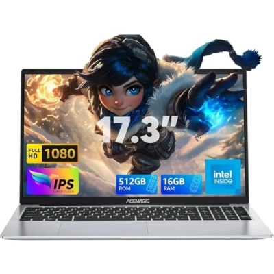 Afbeelding van ACEMAGIC 2025 Laptop 15,6 inch In tel N150 16 GB RAM DDR4 512 SSD Uitbreiden tot 2 TB Metalen Behuizing, Desktop Computer BT5.0, USB WiFi, Type C, HDMI