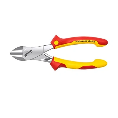 Afbeelding van Wiha Z16318006SB Krachtzijkniptang Professional electric met DynamicJoint® in en uitschakelbare openingsveer 180 mm, 7&quot; 41319