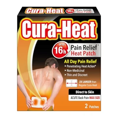 Afbeelding van Cura Heat Rugpijn MAX maat Direct to Skin 2 patches