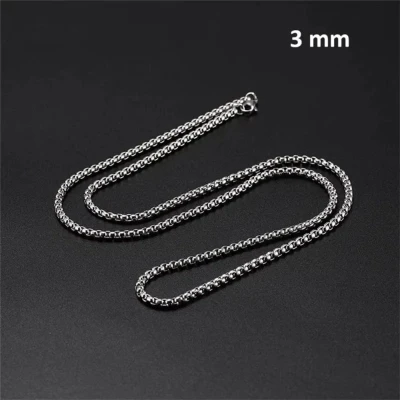 Afbeelding van vossenstaart ketting Staal 75 cm 3mm