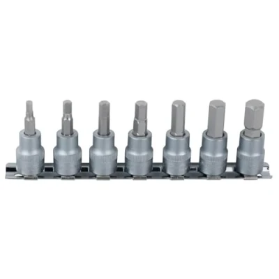 Afbeelding van KS Tools 911.1544 1/4&quot; Bit dopsleutelset binnenzeskant, 7 dlg, 2, 5 8mm