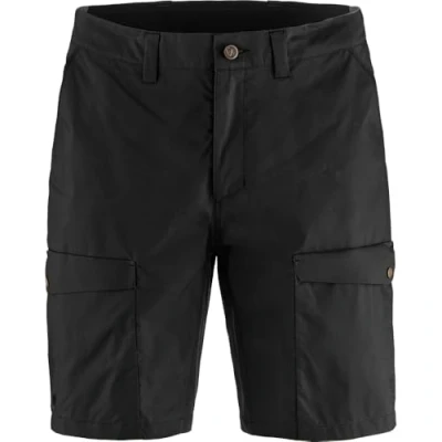 Afbeelding van Fjällräven Abisko Hybrid Trail Short Heren Black 50 Zwart Wandelbroek