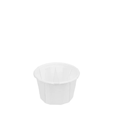 Afbeelding van Sausbakje papier (FSC®) rond wit ø 4,4 cm / 30 ml Inhoud: 200 stuks