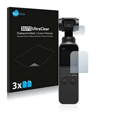 Afbeelding van Savvies Screenprotector voor DJI Osmo Pocket (Display + Lens) Folie Beschermfolie transparant (6 Stuks)