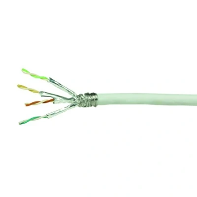 Afbeelding van LogiLink Professional CPV0053 CAT 7 (600 MHz) S/FTP installatiekabel LSZH (Low Smoke Zero halogeen), 10GBase T/ISDN/PoE/PoE+, 50m