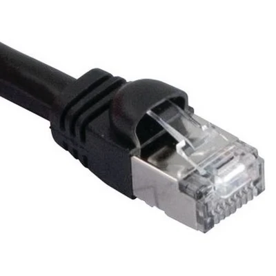 Afbeelding van Netwerkkabel RJ45 VoIP CAT 6 S/FTP zwart 3 m