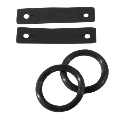 Afbeelding van Horka Rubber Ringen leertje Veiligheidsbeugels Zwart per 2