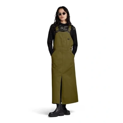 Afbeelding van G STAR RAW Dungaree SLess Wmn Casual Jurk voor dames, groen (Dark Olive D24247 c900 c744), XS