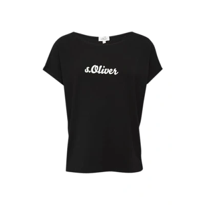 Afbeelding van s.Oliver Tshirt print, Dames, Maat: 46, Schwarz