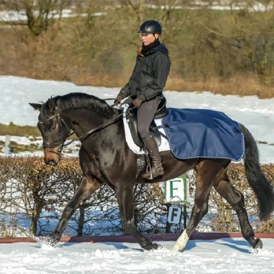 Afbeelding van Bucas Quarter Sheet Nierdeken S Navy Bovenlengte: 125 cm &amp; Onderlengte: 168
