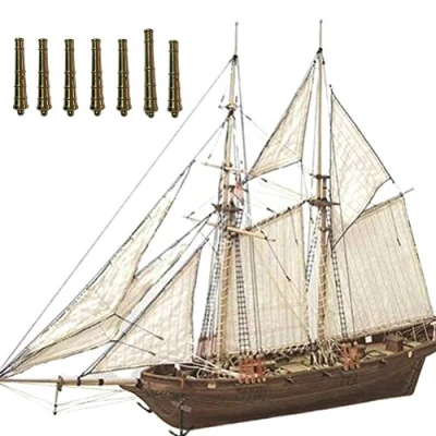 Afbeelding van Tianbi Houten Zeilboot Model Diy Scheepsmodel Kits Klassieke Zeilboten Schaalmodel Decoratie Boot Voor Volwassenen en Kinderen Cadeau