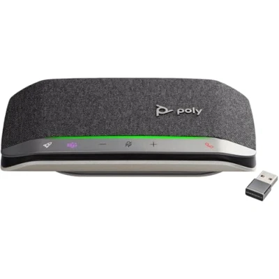 Afbeelding van POLY Sync 20+ Microsoft Teams Certified USB A Speakerphone luidspreker telefoon Mobiele telefoon/PC USB/Bluetooth Zwart, Zilver