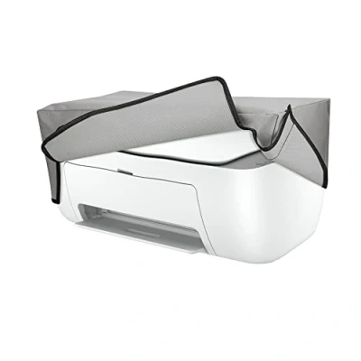 Afbeelding van kwmobile hoes geschikt voor HP DeskJet 2755e / 2720e 2710e 2820e Beschermhoes printer Stofhoes in lichtgrijs