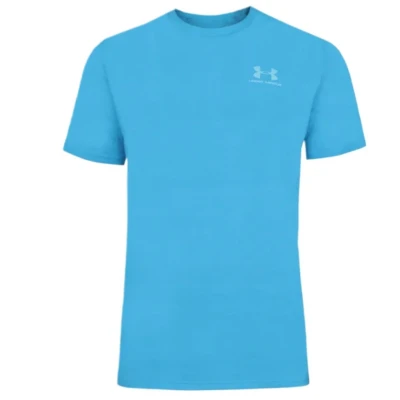 Afbeelding van Under Armour Sportstyle Tshirt basic, Heren, Maat: Small, Ether blue/white