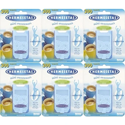 Afbeelding van Hermesetas 6 mini boîtes d?édulcorants contenant 300 comprimés chacun