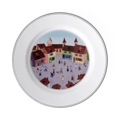 Afbeelding van Frühstücksteller Dorf Design Naif ø 21 cm