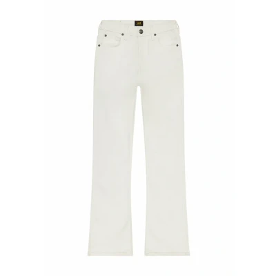 Afbeelding van Lee Breese Boot Damesbroek, skinny bootcut fit, pijpen, wit (bright white), 29W x 33L