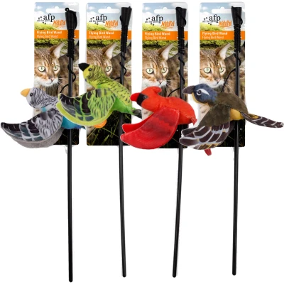 Afbeelding van AFP Naturel Flying Bird Wand assorted Speelgoed voor katten Kattenspeelgoed Kattenspeeltjes