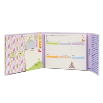 Afbeelding van Grupo Erik The Little Prince Weekly Planner &amp; Sticky Notes Set 5 Notepads In Different Sizes Envelope Cute Le Petit Stationery