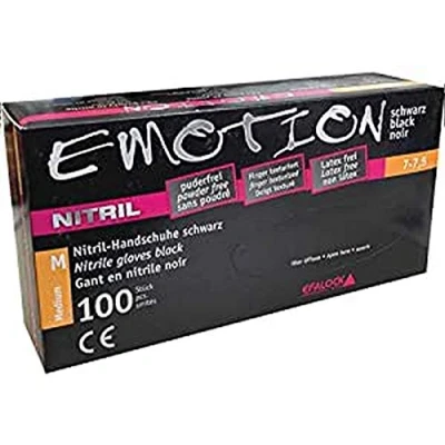 Afbeelding van Efalock Professional Emotion Nitril handschoenen maat M, per stuk verpakt (1 x 100 stuks)