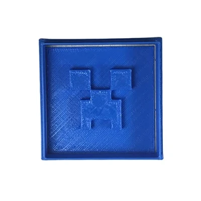 Afbeelding van Cuticuter Creeper Cookie Cutter Minecraft blauw