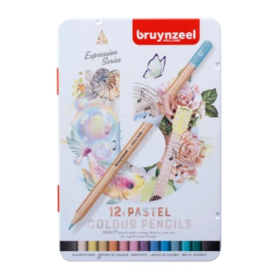 Afbeelding van Kleurpotlood Bruynzeel 12 stuks pastel kleuren