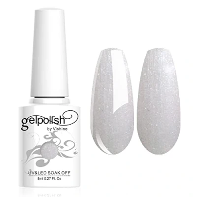Afbeelding van Vishine Nagellak, semi permanent, Soak Off UV, LED, gel, manicure, 8 ml, donkerroze, #770