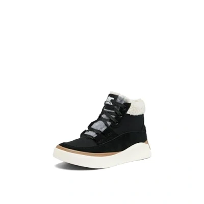 Afbeelding van Sorel Vrouwen Out N About 4 Mid Sneaker Waterdicht, Zwart/Sea Salt, 3.5 UK, Zwarte Zee Zout, 36.5 EU