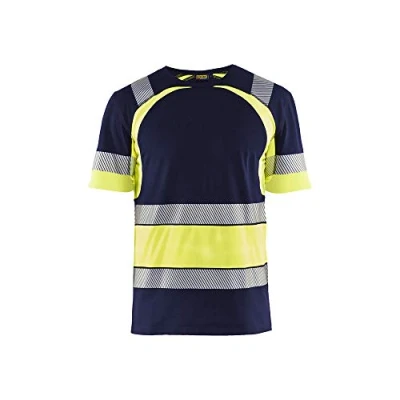 Afbeelding van Blaklader T shirt High Vis 3421 1030 Marine/High Geel