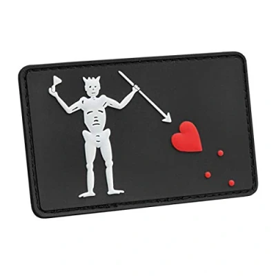 Afbeelding van 2AFTER1 Blackbeard Pirate DEVGRU US Navy Seals Edward Teach Morale Tactische PVC rubberen patch