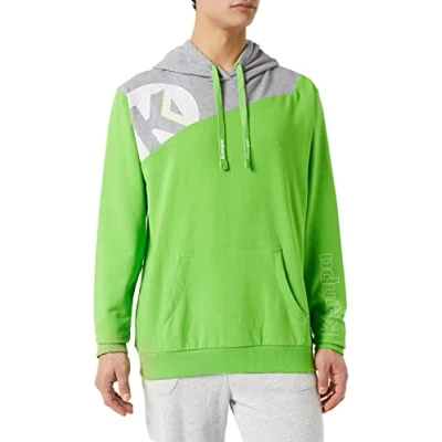 Afbeelding van Kempa Core 2.0 Hoody Hoop Groen Donker Grijs Melange Maat S
