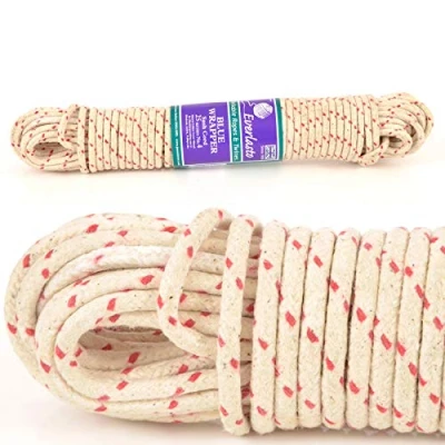 Afbeelding van Kwaliteit Everlasto traditionele Redspot gewaxt katoen sjerp koord No.2 (6mm) x 25M