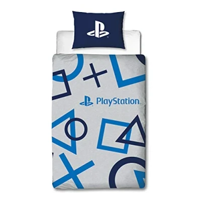 Afbeelding van Playstation Dekbedovertrek Blue eenpersoons met 1 kussensloop