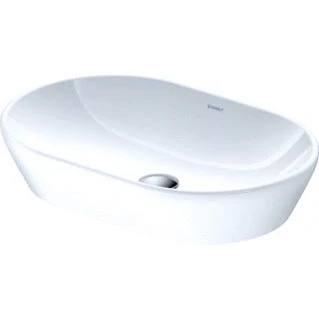 Afbeelding van Duravit D Neo opzetwastafel 60x40x12.5cm zonder kraangat keramiek Wit Minimalistisch design