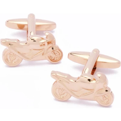 Afbeelding van Manchetknopen Motorfiets Racemotor Rose Goud